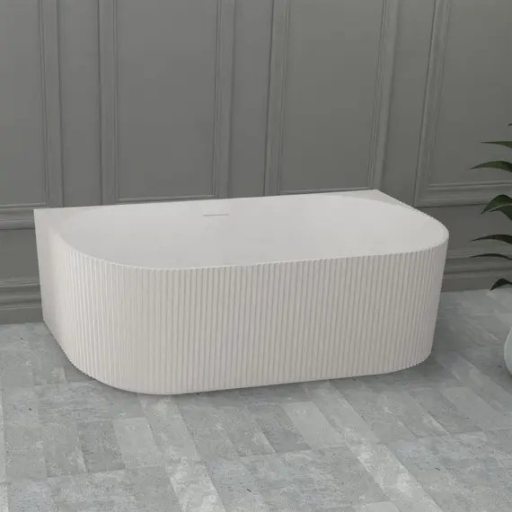 Ванна из искусственного камня ABBER Stein AS9630 белая матовая 170*75