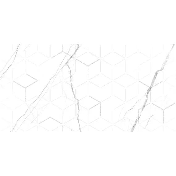  Декор кер. Силуэт / Siluet Бел. 25x50 _ 1\7