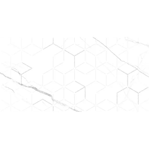  Декор кер. Силуэт / Siluet Бел. 25x50 _ 1\7