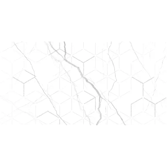  Декор кер. Силуэт / Siluet Бел. 25x50 _ 1\7