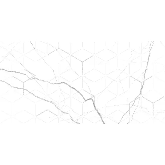  Декор кер. Силуэт / Siluet Бел. 25x50 _ 1\7