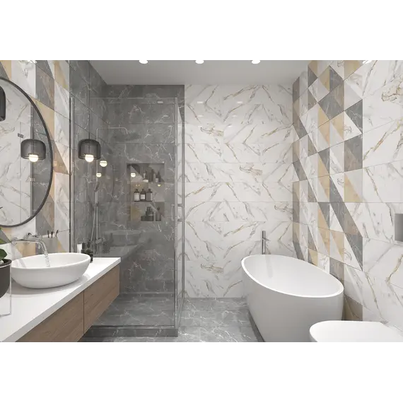 Настенная плитка Капелла / Capella Сер. 25x50 _ 1\74,25