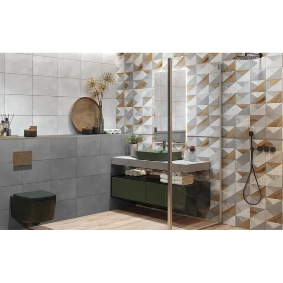  Настенная плитка Горизонт / Vision Светл. сер. 27x40 _декор_ 1\77,76