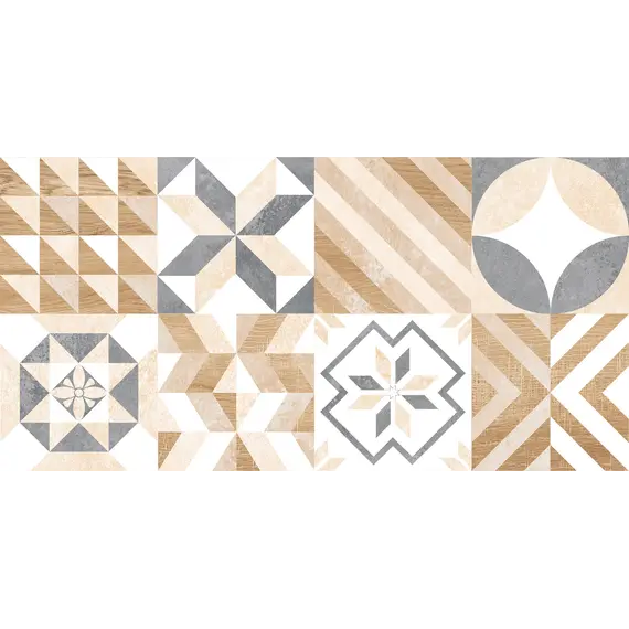  Настенная плитка Мармарис / Marmaris Бел. 25x50 пэчворк_ 1\74,25