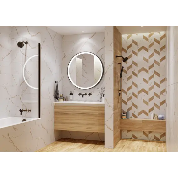 Настенная плитка Мармарис / Marmaris Бел. 25x50 геометрия_ 1\74,25