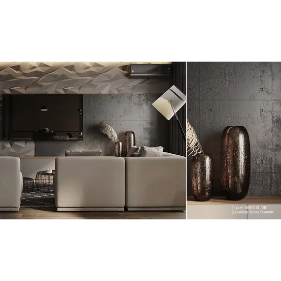 Панель гипсовая 3D ARTPOLE LOFT  TECHNO-BETON/ORIGINAL-BETON/BETON