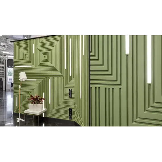 Панель гипсовая 3D ARTPOLE  BARCODE 1/2/3 +( LED )