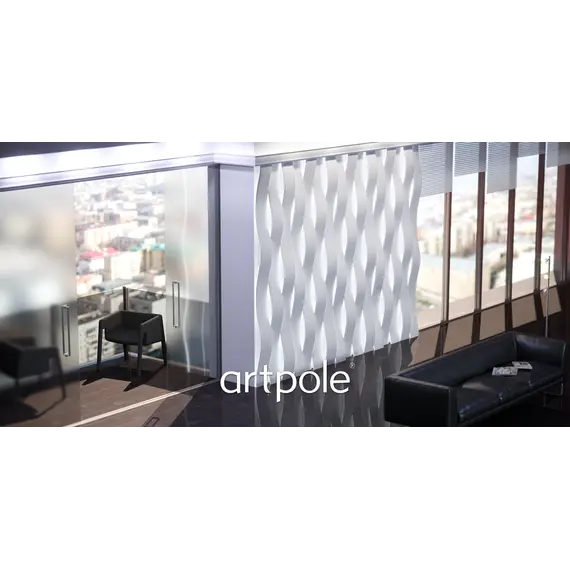 Панель гипсовая 3D ARTPOLE SURF  + ( LED )