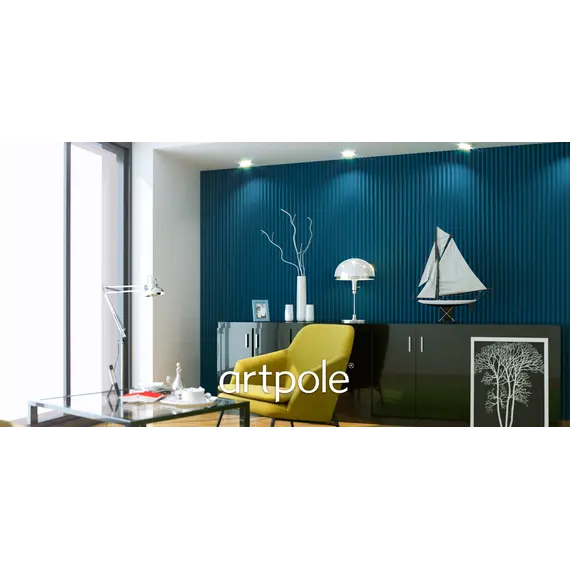Панель гипсовая 3D ARTPOLE ZIGZAG + ( LED )
