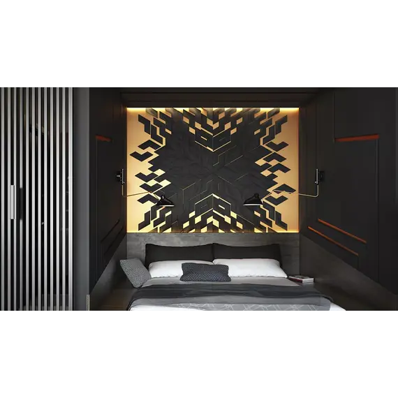 Панель гипсовая 3D ARTPOLE CORAL /platinum/ глянец/мат