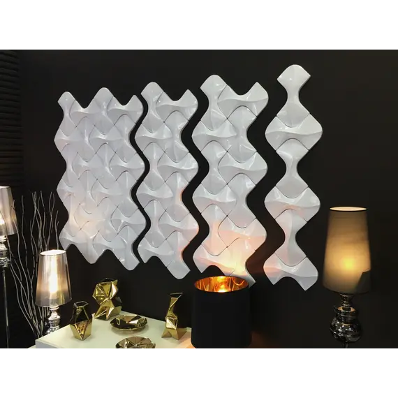 Панель гипсовая 3D ARTPOLE FLIP /platinum/глянец/мат