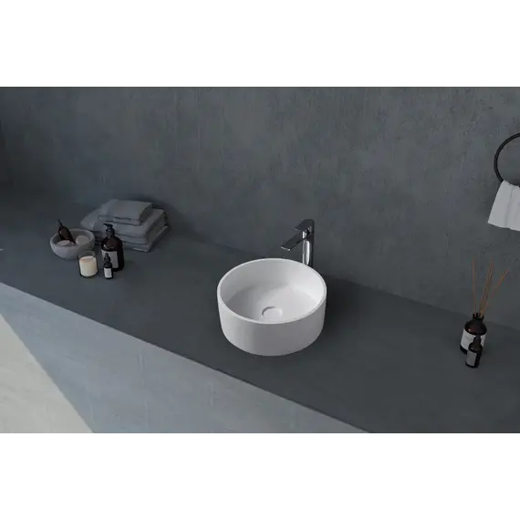 Раковина накладная ABBER Stein AS2612 белая матовая