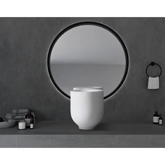 Раковина накладная ABBER Stein AS2618 белая матовая