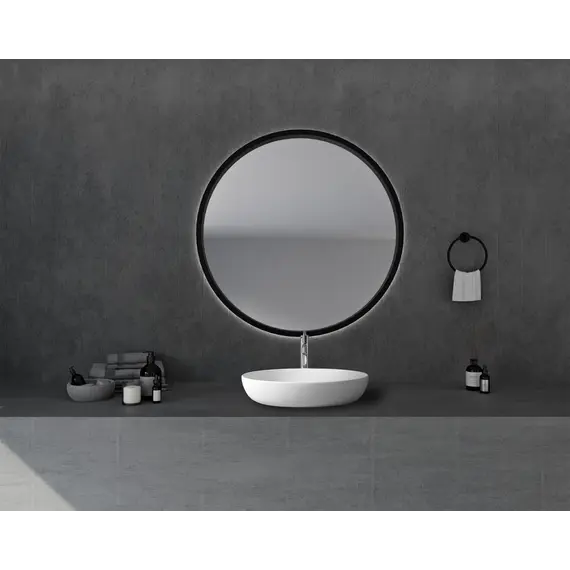 Раковина накладная ABBER Stein AS2619 белая матовая