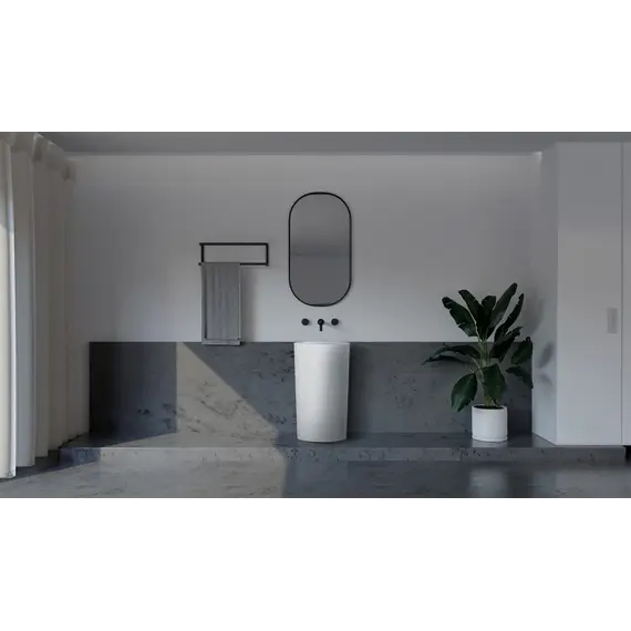 Раковина отдельностоящая ABBER Stein AS2504-H белая матовая