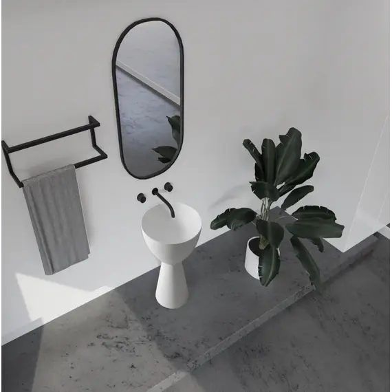 Раковина отдельностоящая ABBER Stein AS2507 белая матовая