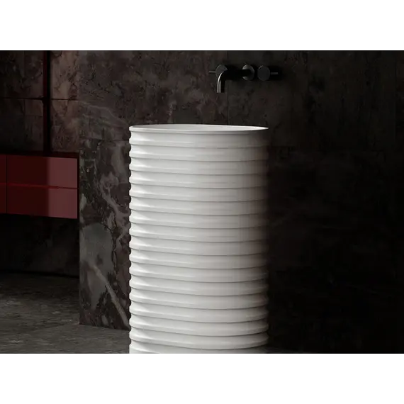 Раковина отдельностоящая ABBER Stein AS2550 белая матовая