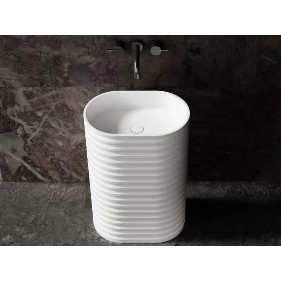 Раковина отдельностоящая ABBER Stein AS2550 белая матовая