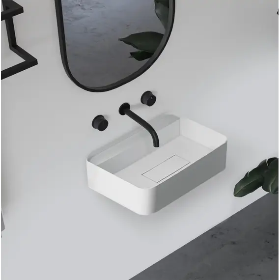 Раковина подвесная ABBER Stein AS2626 белая матовая