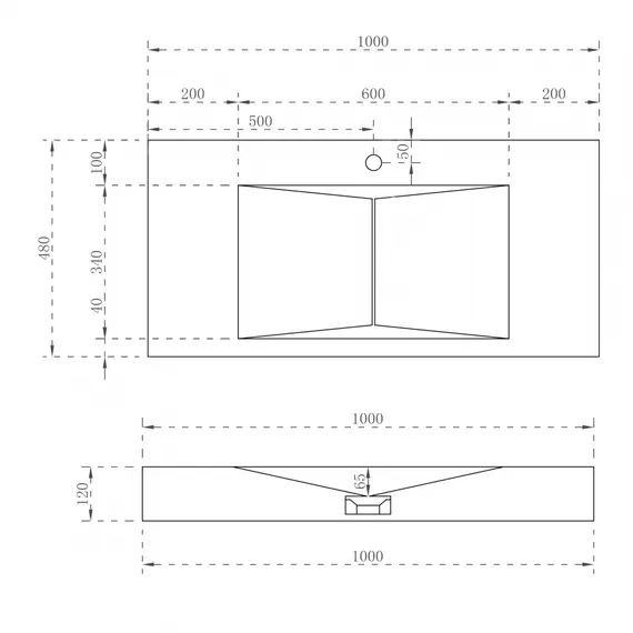 Раковина подвесная ABBER Stein AS2641 белая матовая