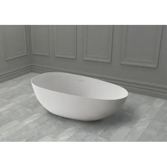 Ванна из искусственного камня ABBER Stein белая матовая