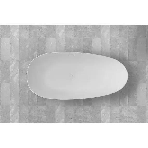 Ванна из искусственного камня ABBER Stein белая матовая