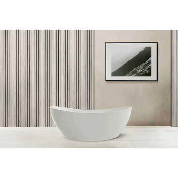 Ванна из искусственного камня ABBER Stein AS9615 белая матовая