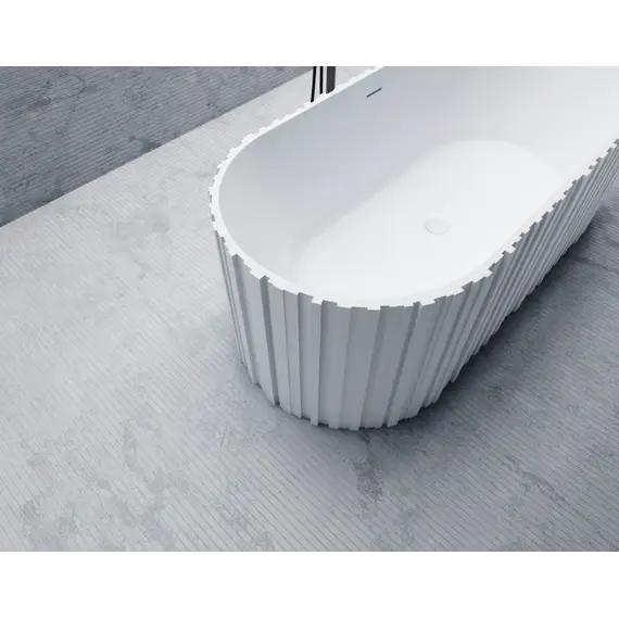 Ванна из искусственного камня ABBER Stein 170х75 белая матовая