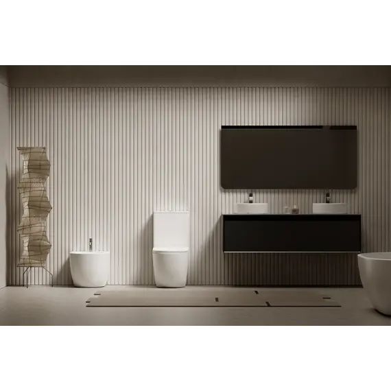 Биде ABBER Bequem AC1152 приставное белое