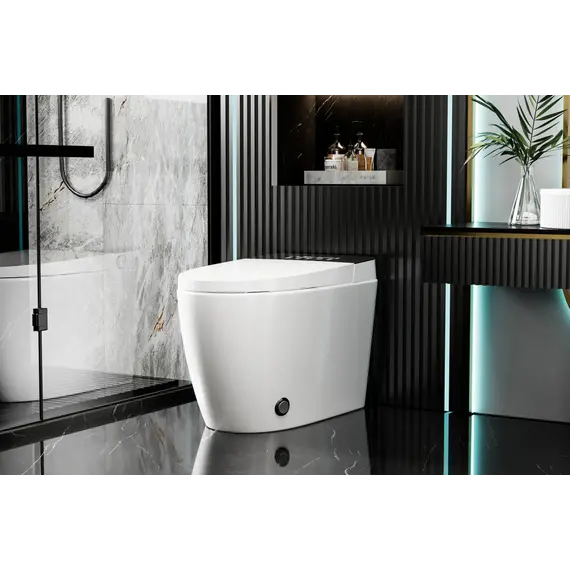 Электронный унитаз-биде ABBER Bequem AC1116S приставной белый