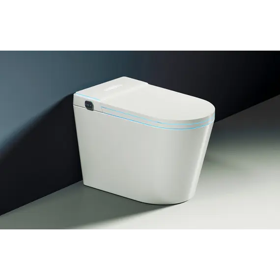 Электронный унитаз-биде ABBER Bequem AC1117S приставной белый