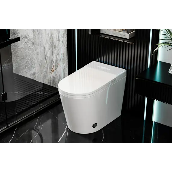 Электронный унитаз-биде ABBER Bequem AC1117S приставной белый