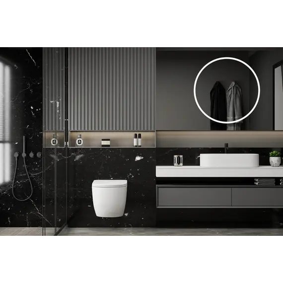 Унитаз ABBER Bequem AC1100MW подвесной белый матовый, безободковый