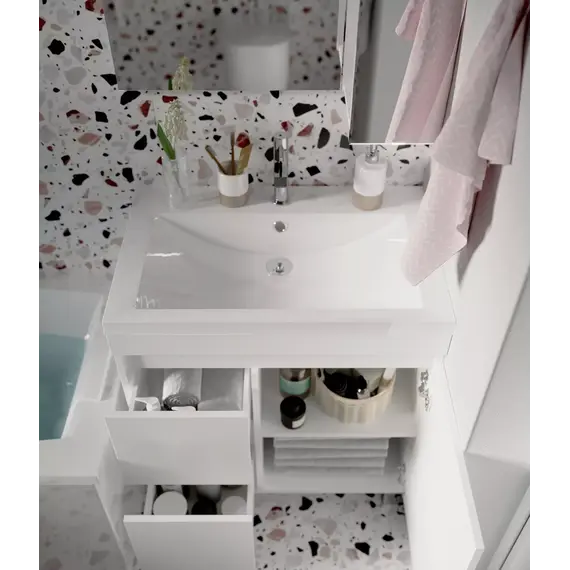 Тумба напольная без  раковины 1Marka Cube 75/100