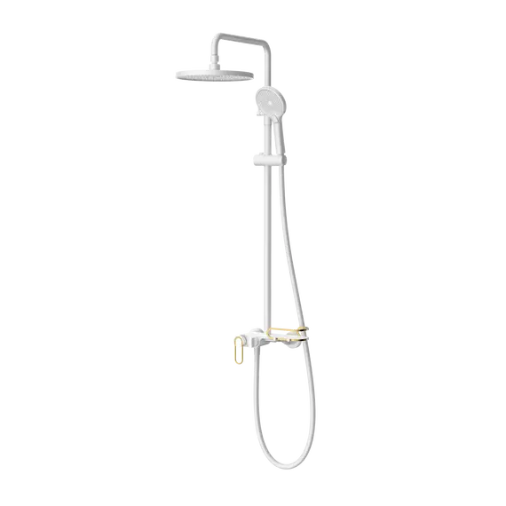 Душевая стойка ACWEN 17111MW белый/золото