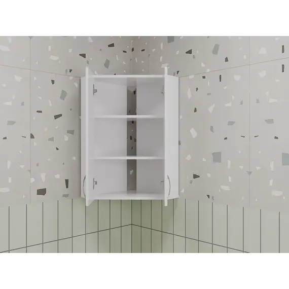 Подвесной шкаф Style Line 450/800 угловой (стекло)