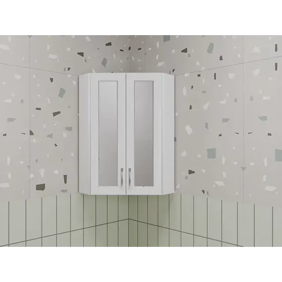 Подвесной шкаф Style Line 450/800 угловой (стекло)