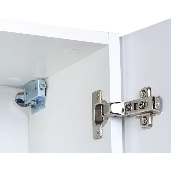 Пенал-колонна универсальная "Каре 30 " с корзиной, Люкс белая, PLUS