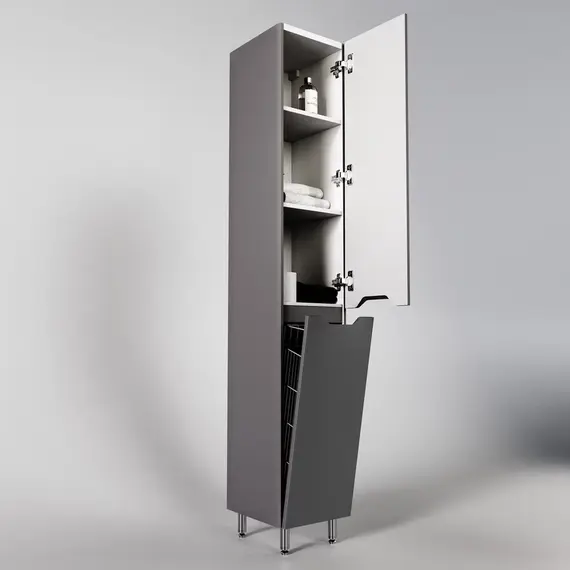 Колонна универсальная "Марелла" с корзиной, Люкс антискрейтч серый, PLUS