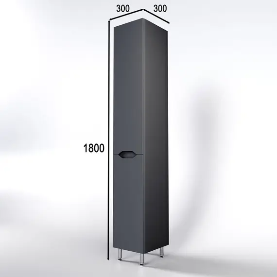 Колонна универсальная "Марелла" с корзиной, Люкс антискрейтч серый, PLUS