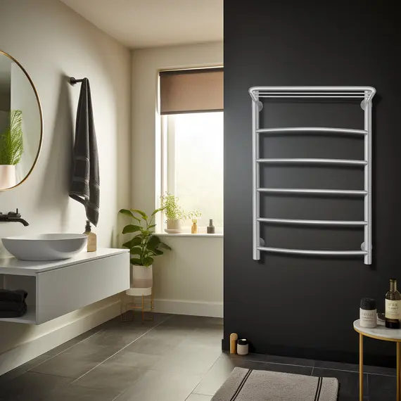 Полотенцесушитель Secado Милан 1 СП с полочкой , водяной, хром