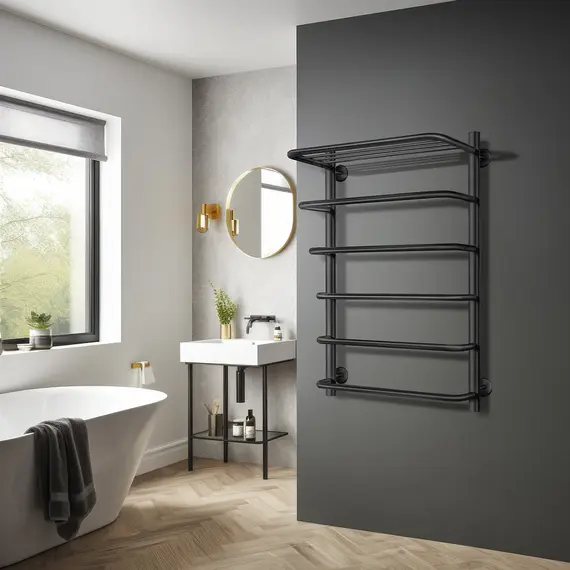 Полотенцесушитель Secado Мерида 2 СП с полочкой ,водяной, хром