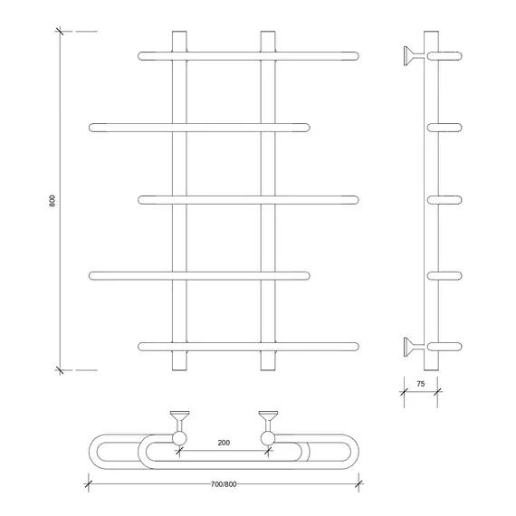 Полотенцесушитель Secado Венеция 4 водяной, хром