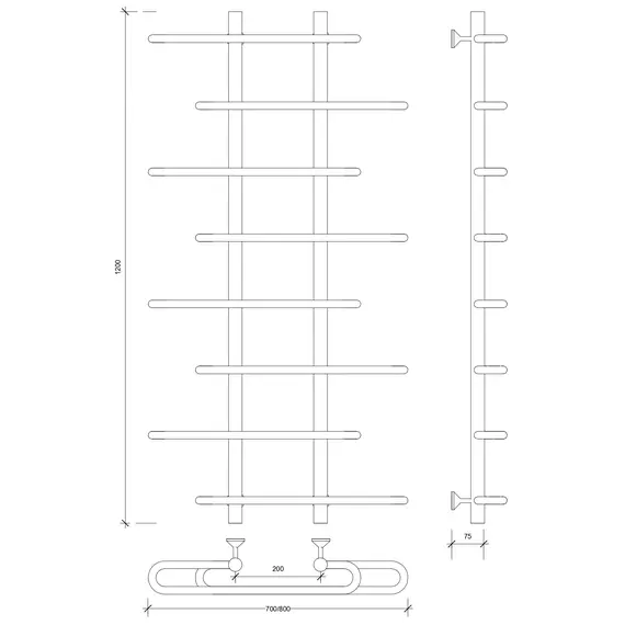 Полотенцесушитель Secado Венеция 4 водяной, хром