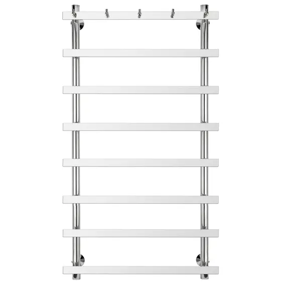 Полотенцесушитель Secado Понтида 1 К с крючками , водяной, хром