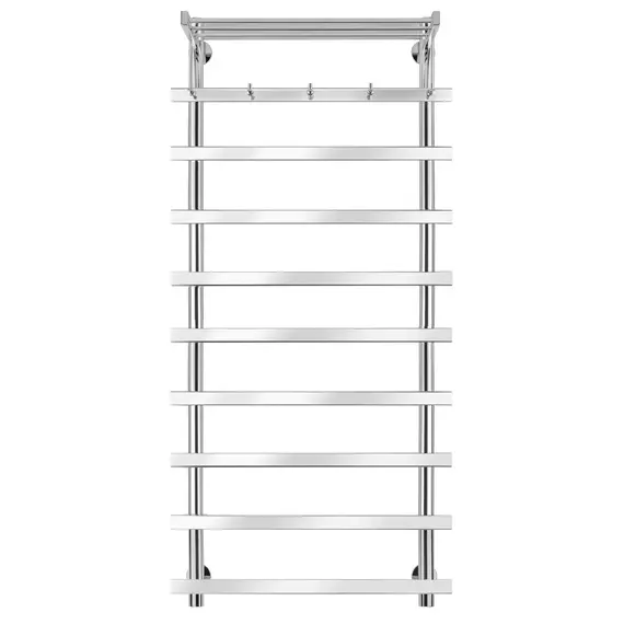 Полотенцесушитель Secado Понтида 1 КСП с крючками и полочкой , водяной, хром