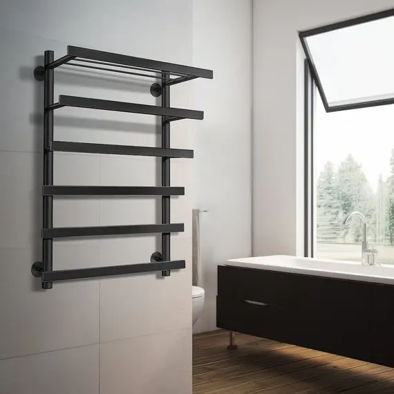 Полотенцесушитель Secado Понтида 7 СП с полочкой , водяной, хром