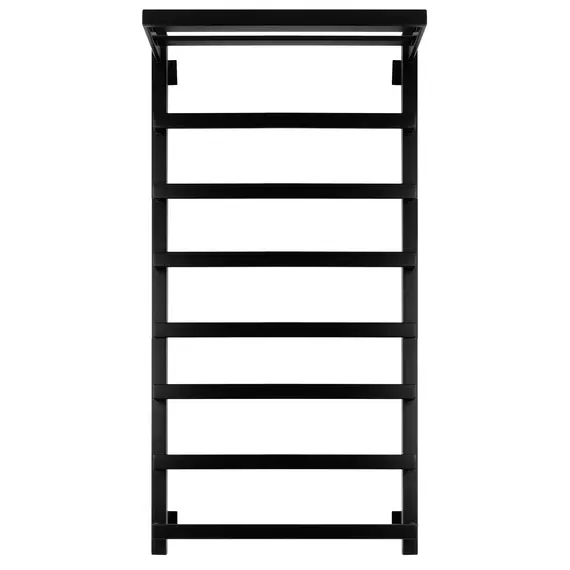 Полотенцесушитель Secado Корсано 1 СП , с полочкой , водяной, ЧЕРНЫЙ МАТОВЫЙ