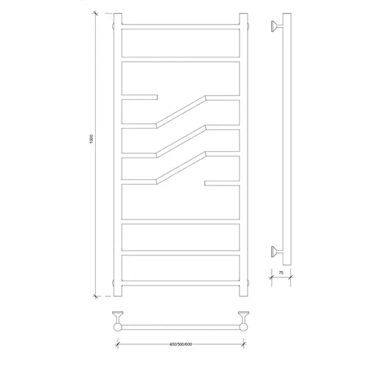 Полотенцесушитель Secado Риволи водяной, хром