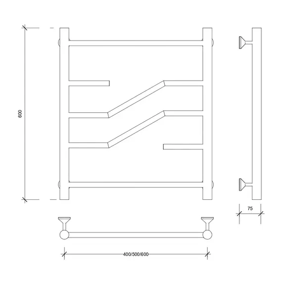 Полотенцесушитель Secado Риволи водяной, хром